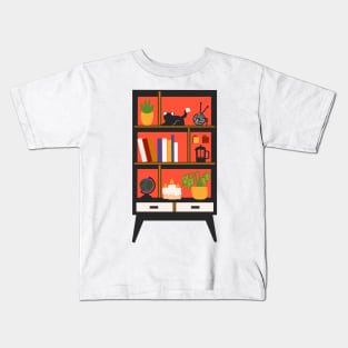 Book Shelf Kids T-Shirt